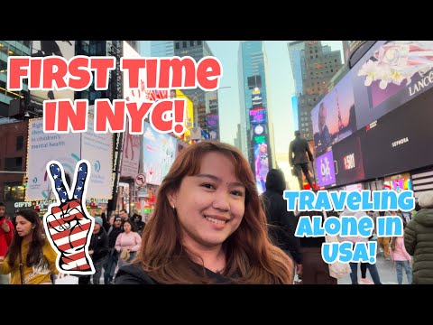 First day in NYC | Times Square | Pinay Solo Traveler | October 2022 | Episode 1 | May Ann Gonzales