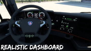ETS2 1.43 Scania RJL Old Panel Realistic Dashboard Computer | Euro Truck Simulator 2