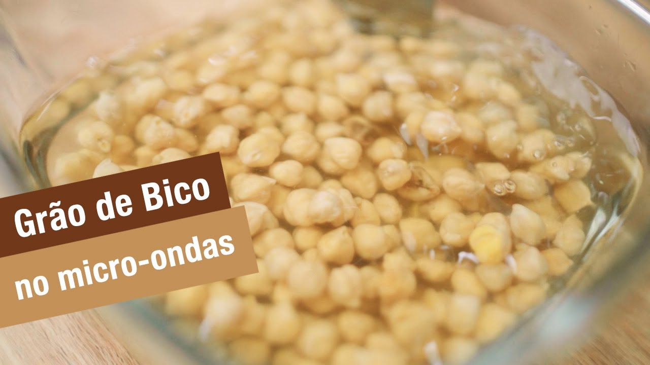 GRÃO DE BICO NO MICRO-ONDAS | Cozinha da Cátia
