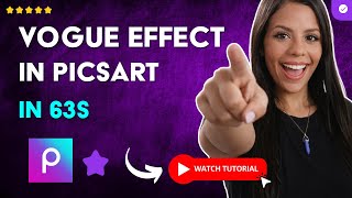 How to EDIT PHOTOS in PICSART with VOGUE Effect and Aesthetic MIRROR in 63S screenshot 3