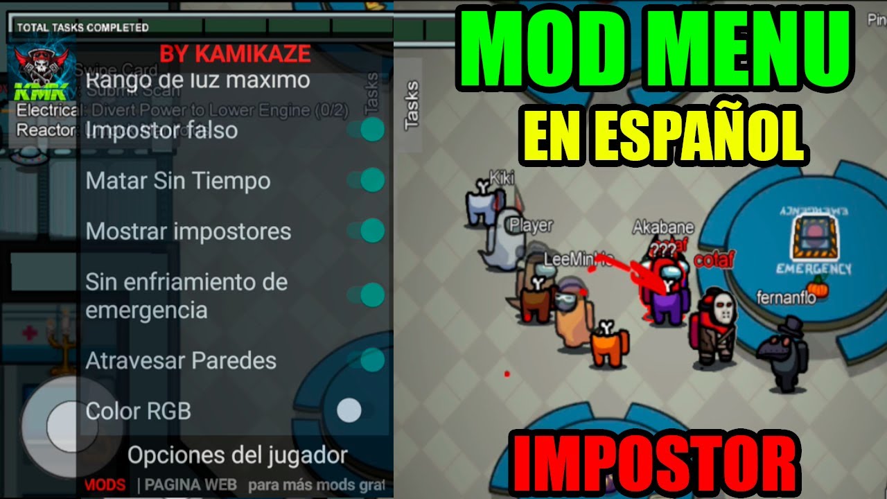 AMONG US MOD MENU AXEY v.2021.4.2a / SIEMPRE IMPOSTOR / VER AL