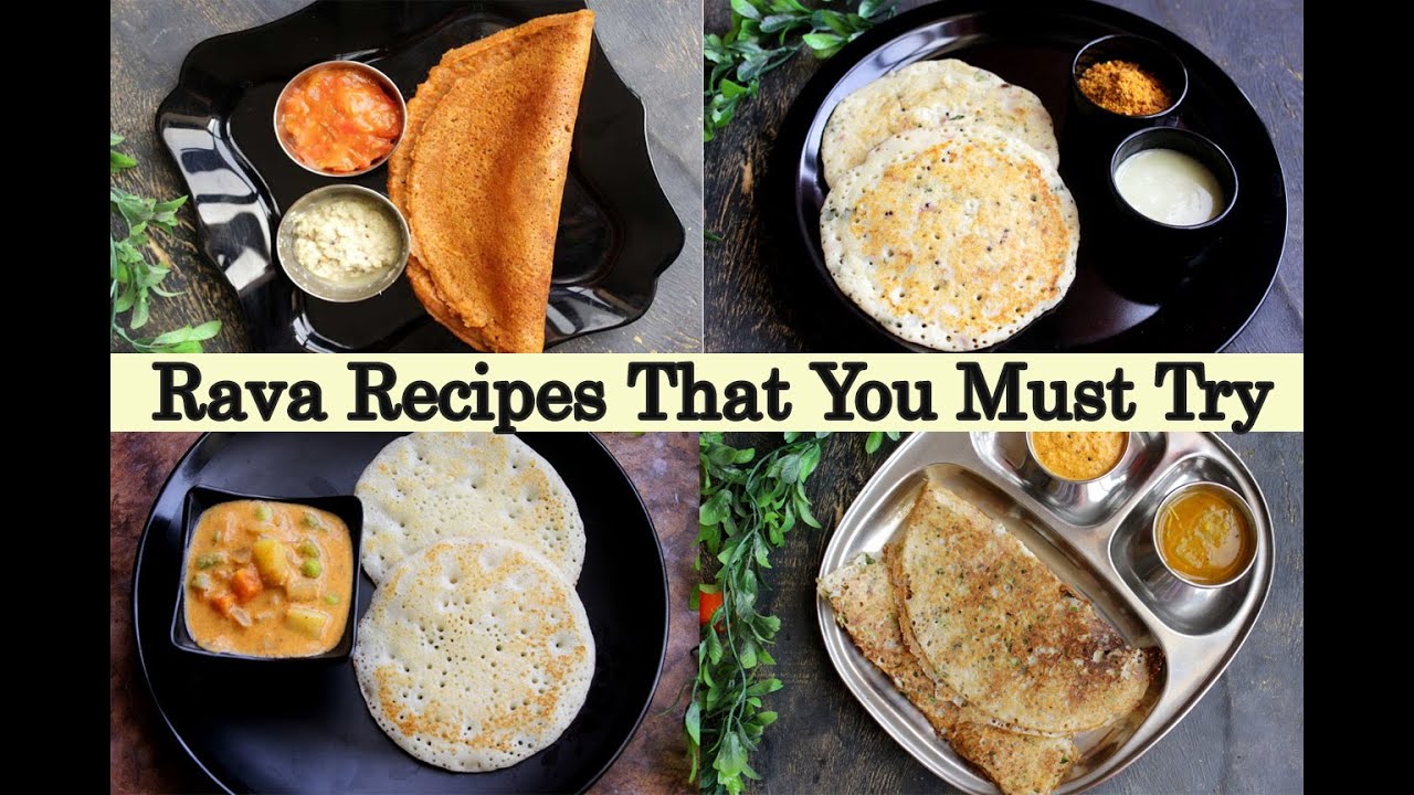 Rava Recipes That You Must Try | Sooji Recipes | Healthy Breakfast Recipes using Rava