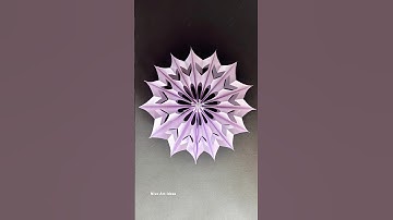 3D paper snowflake / how to make paper snowflakes #christmas #papercrafts #diy