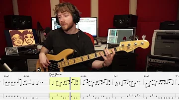 Silk Sonic/Bruno Mars/Anderson .Paak - Leave The Door Open [Bass] [Tutorial/Transcription/Tab/Score]