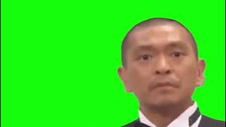 Japanese guy screaming green screen
