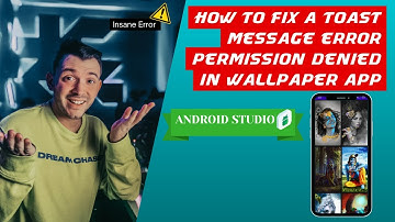 How To Fix Toast Message Error Permission Denied In Wallpaper App in Android Studio |Database Error✅