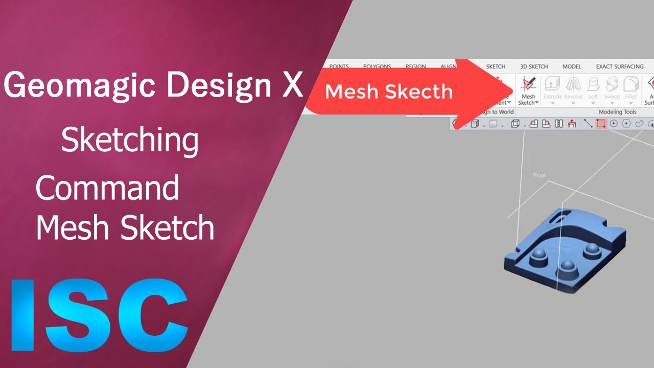 Working with the Mesh Sketch Tool in Geomagic Design X - YouTube
