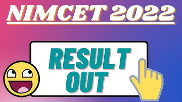 NIMCET 2022 RESULT OUT ??