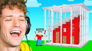 I PUT MY FRIENDS HOUSE In PRISON! (Minecraft)