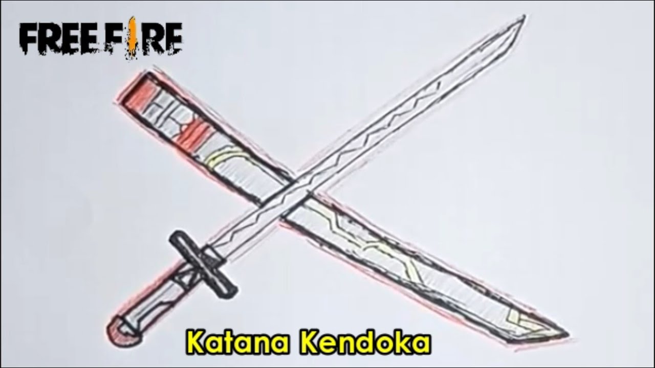 CARA GAMBAR PEDANG KATANA KENDOKA FREE FIRE YouTube