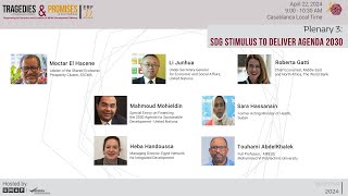 ERF 30th Annual Conference - Plenary 3: SDG Stimulus to Deliver Agenda 2030