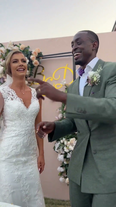 Black man marrying a beautiful white woman
