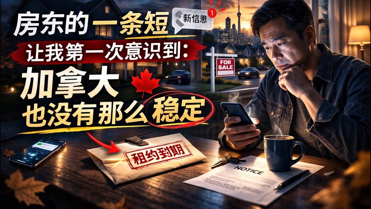 房东的一条短信，让我第一次意识到：加拿大也没有那么稳定