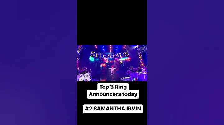 Top 3 Ring Announcers Today. Second place - Samant...