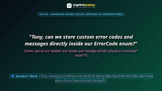 🚀 Day 34 - Advanced Enums (Fields, Methods & Constructors) | English for Software Engineers
