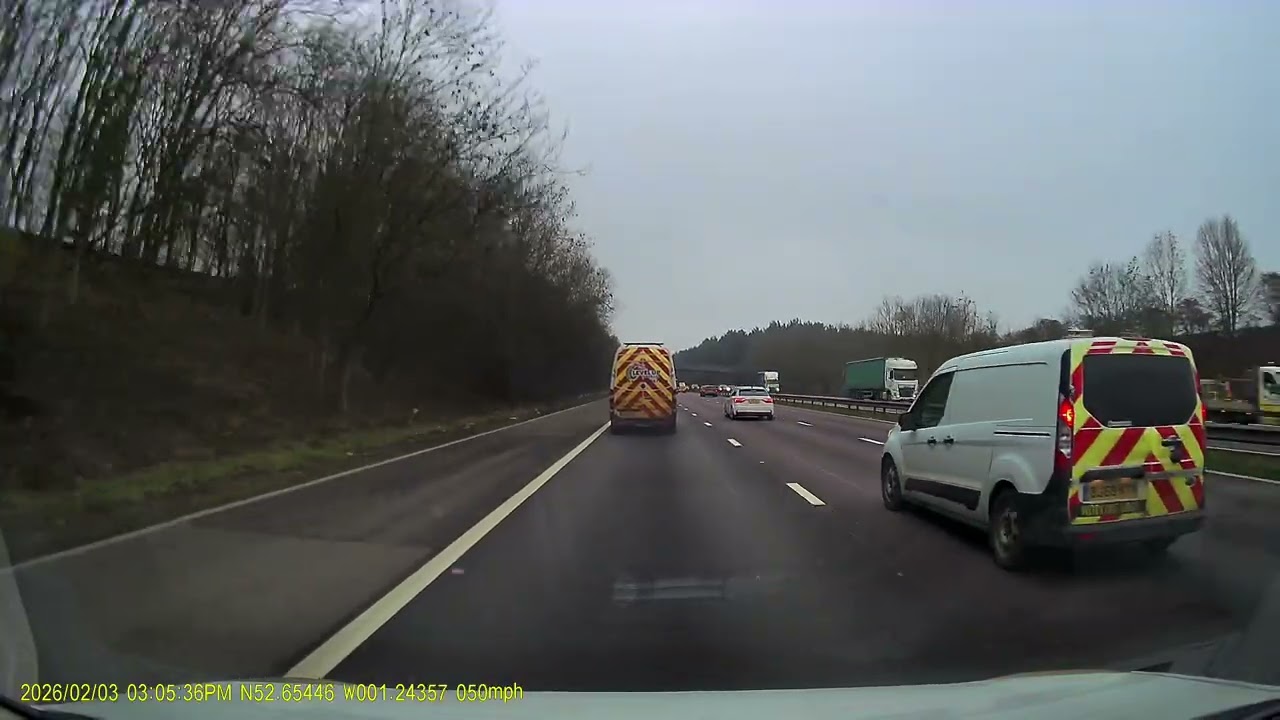 M1 Motorway Afternoon Dashcam Drive