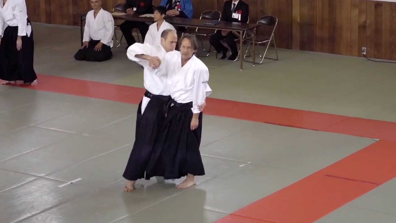 Aikido Saku Dojo Embukai 2019, Matti Joensuu (TORI), Jörg Kretzschmar (UKE)