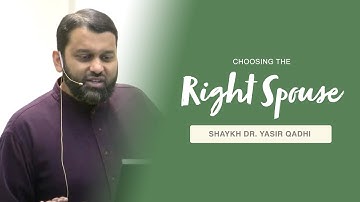 Khuṭbah: The Impact of A Good (or Bad) Spouse | Shaykh Dr. Yasir Qadhi