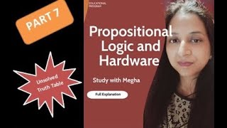 Class 11 | Propositional Logic and Hardware | Unsolved - Truth Table Questions