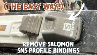 How to remove a Salomon SNS Profile Binding
