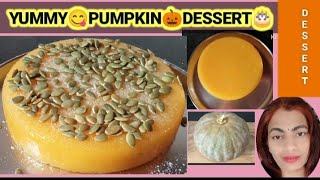 PUMPKIN DESSERT?||Easy dessert recipe || New recipe|| pumpkinrecipepumpkin trivenikannadachannel