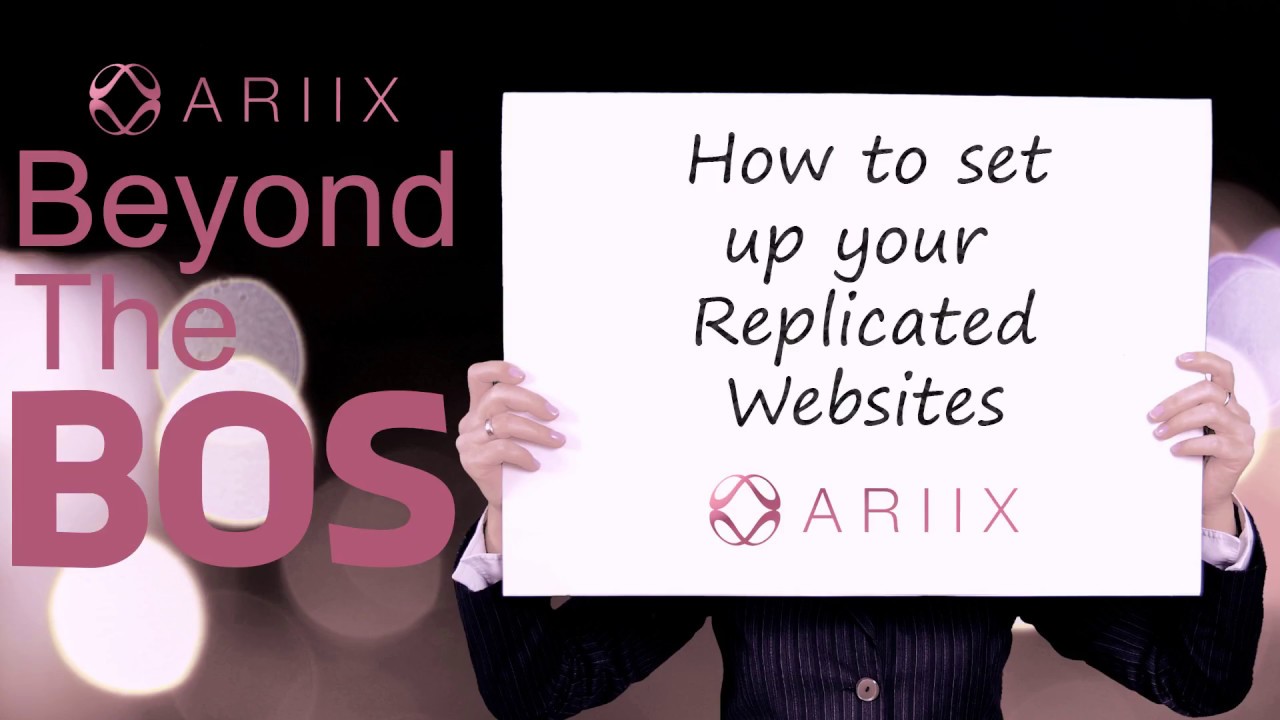 How to set up your Replicated Websites in the Ariix XOffice - YouTube