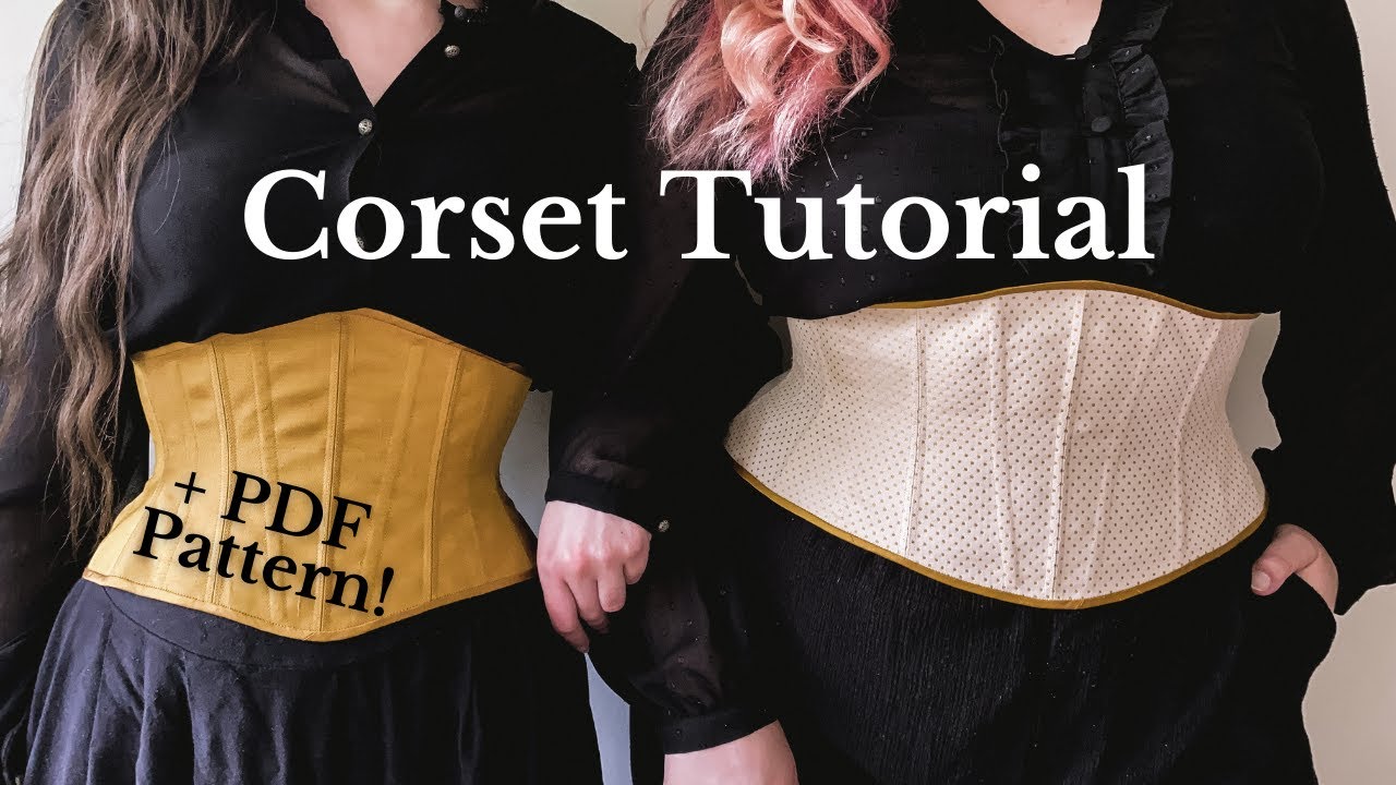 Corset Belt Pattern, Underbust Corset Sewing Pattern