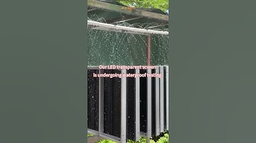 Our LED transparent screen is undergoing waterproof testing. #ledscreens #led