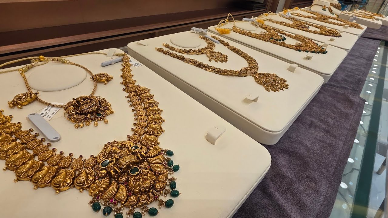  3 Savaran Wedding Necklace Jaiguru Jewellers Aadi Offer Rs.600-1600 | Royal Antique Haram Online