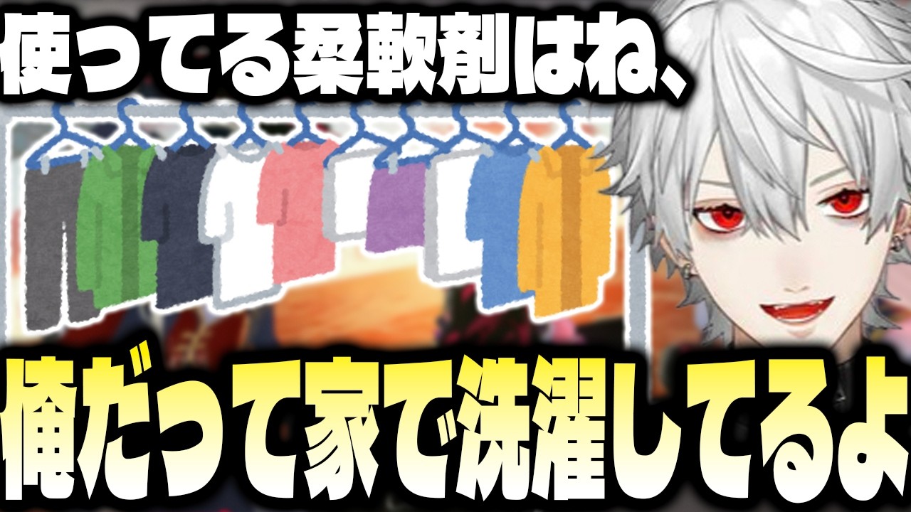 【意外】ちゃんと家では洗濯している葛葉【にじさんじ/葛葉/切り抜き】