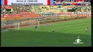Serie A 1998\/1999: Bologna 2-2 Sampdoria (doppietta Montella)