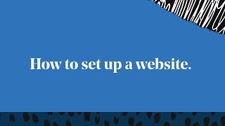 how to set up your new godaddy website