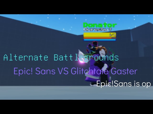 [AUT] Roblox Sans Vs Gaster (A Universal Time)(Epicc Battle!) 