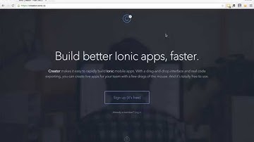 Introduction to Ionic Creator