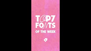 Top 7 Fonts of the Week with Creative Market!