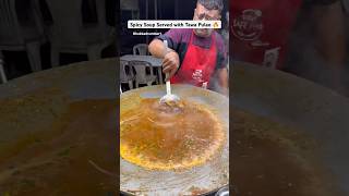 Spicy Soup Served with Tawa Pulao in surat ? youtubeshortsindia ytshortsindia indianstreetfood