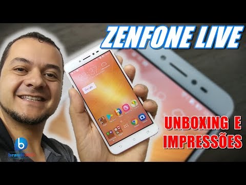 Zenfone Live - Lancamento da ASUS c  TV Digital HD  Unboxing e Impressoes