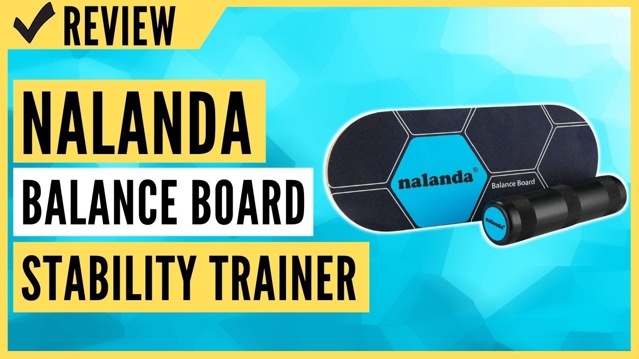 NALANDA Balance Board Stability Trainer Professional Roller Board with Anti-Slip Surface for Daily Exercise Athletic Training and Board Sports 