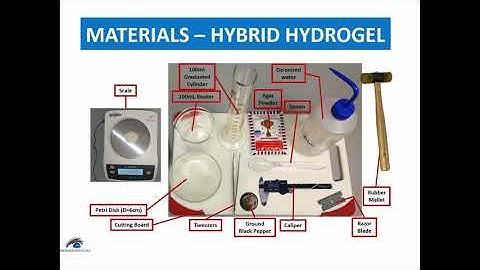 Shear Modulus of Hybrid Hydrogel - Part 1 - Materials
