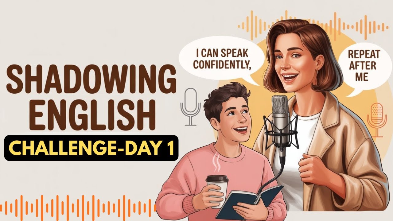 Shadowing English Speaking Practice | (Day 1 of 5-Day Challenge) - YouTube