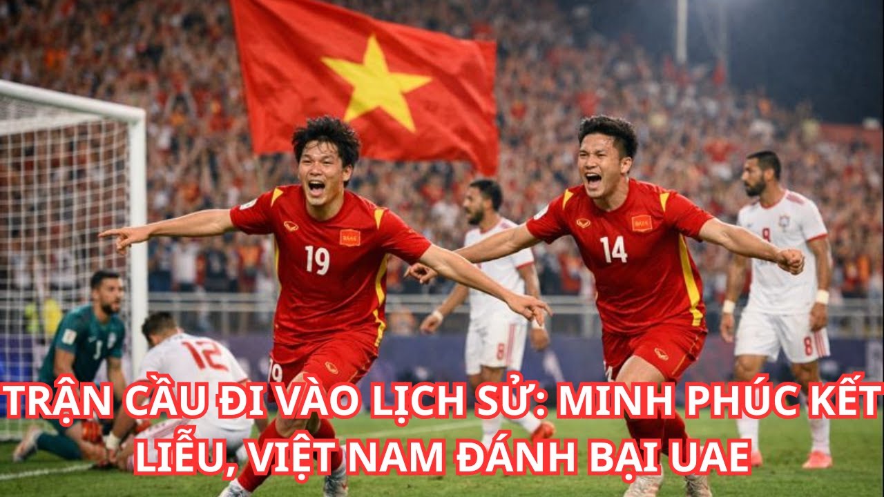 TRẬN CẦU ĐI VÀO LỊCH SỬ MINH PHÚC KẾT LIỄU, VIỆT NAM ĐÁNH BẠI UAE