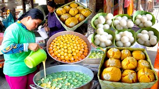 Siem Reap Top 3 Cakes at Preah Dak Village | Cassava Cake, Palm Sugar Ball Cakes, Toddy Palm Cake