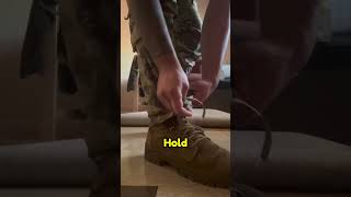 Soilder laces technique