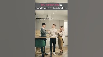 You cannot shake hands with a clenched fist