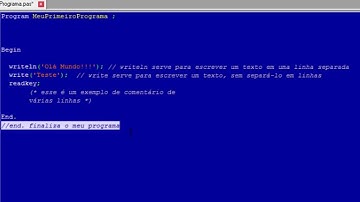 Lógica de programação #3 : Comentando o código (PascalZim)