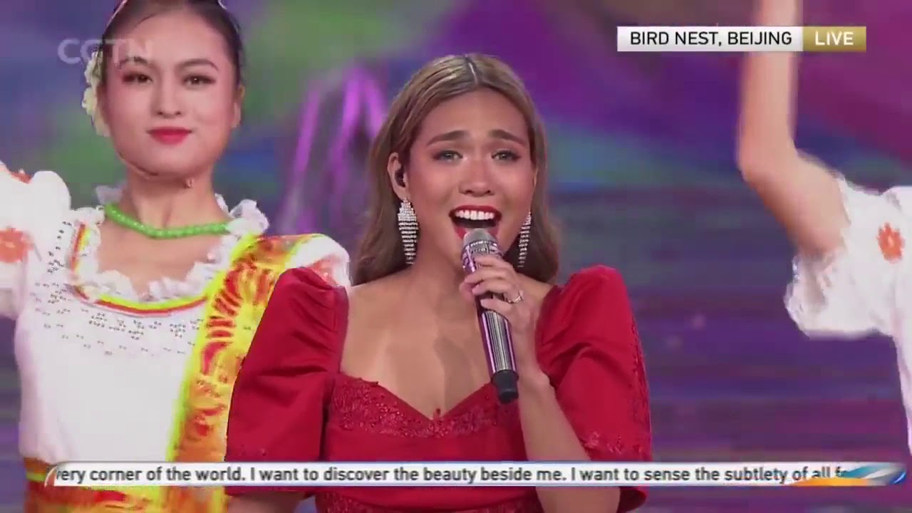 Aicelle Santos Pinay Pride at Beijing China Sings I want or Nais Ko HD Video