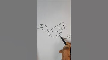 I Tried The Most Popular Bird Drawing Tutorials #shortsvideo