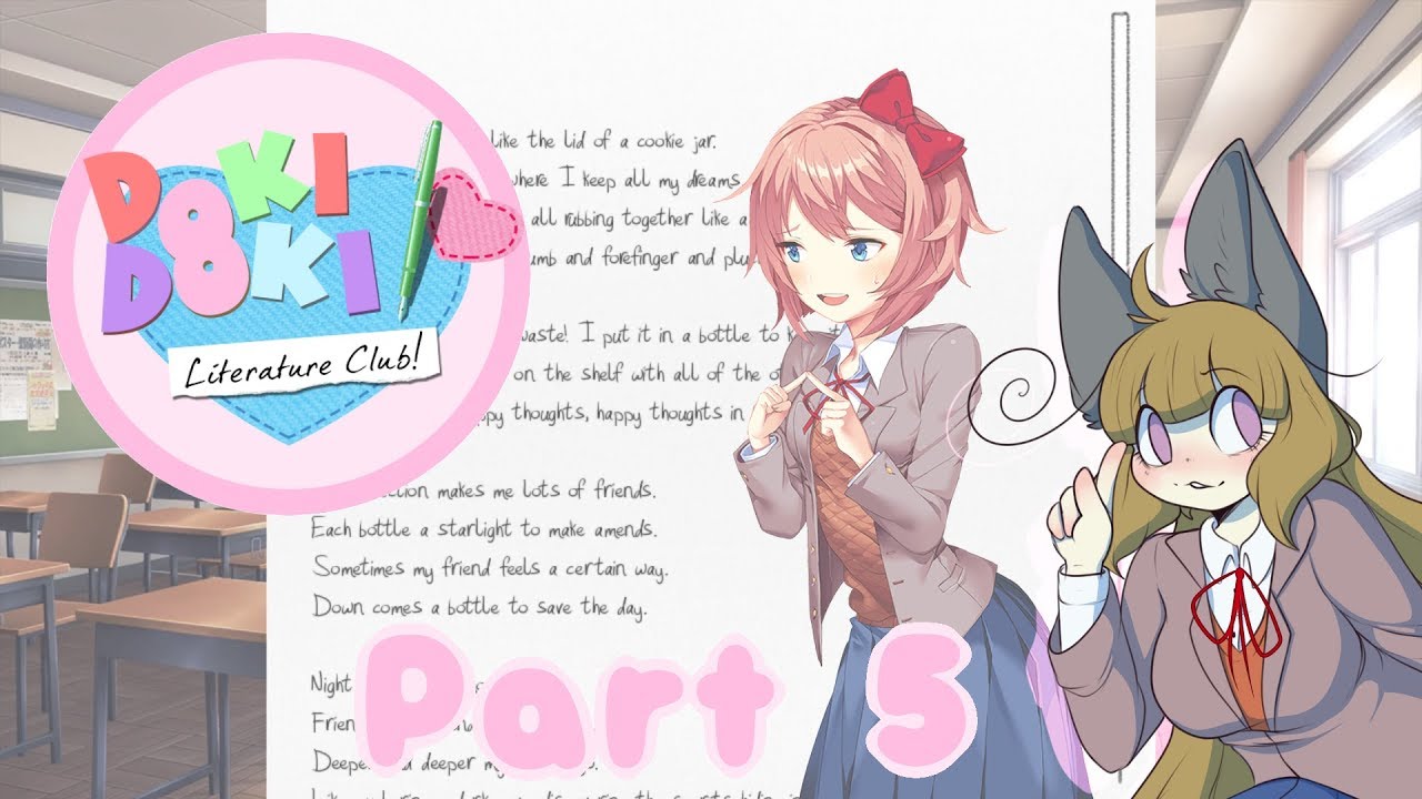 Doki Doki Literature Club Part 5 Happy Thoughts In Bottles Youtube Doki Doki Literature Club Part 5 Happy Thoughts In Bottles Youtube