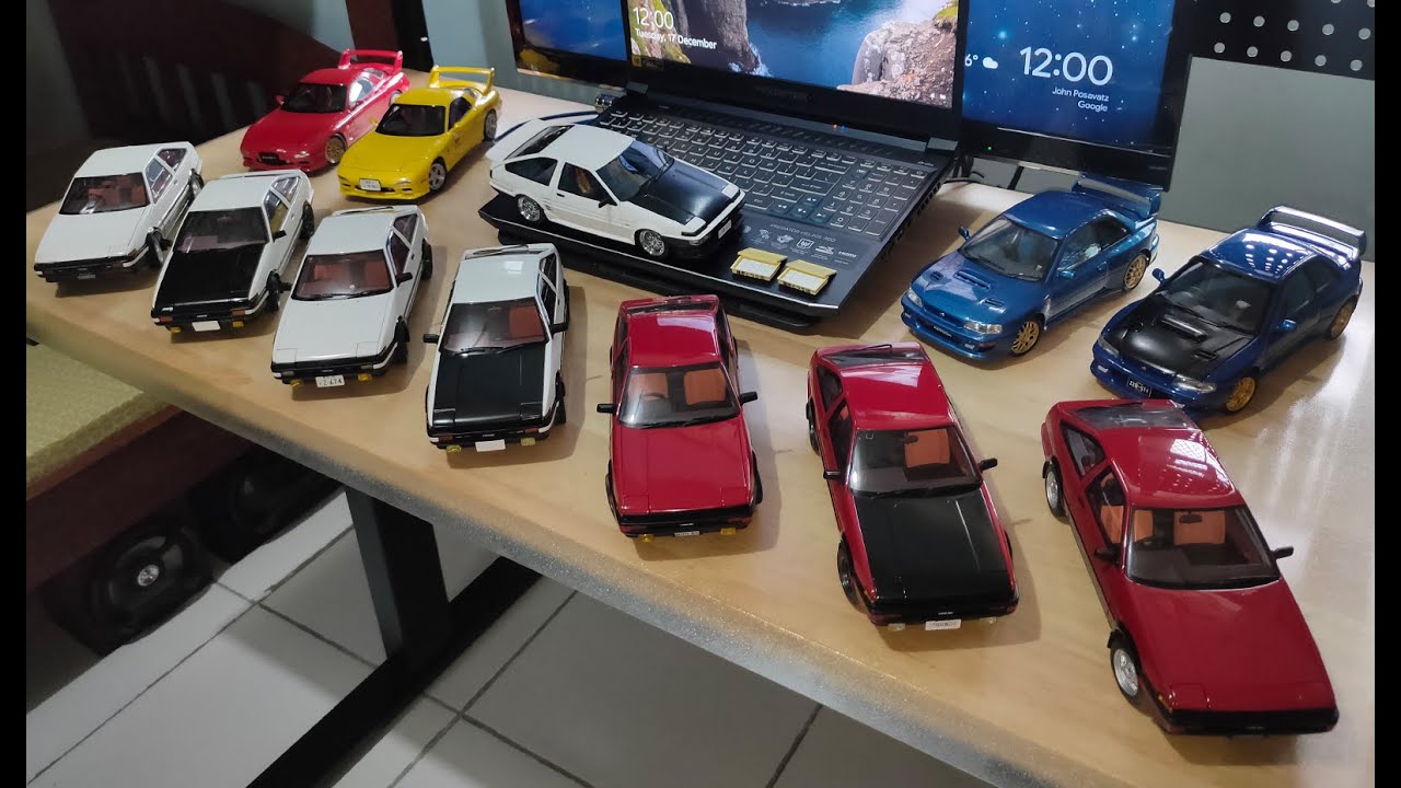 Initial D Car Collection Initial D 1/18 model car collection + Tagalog Dubbed Anime - YouTube