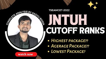 JNTUH Cutoff Ranks 2022 EAMCET|JNTUH EAMCET Cutoff ranks 2022|JNTUH EAMCET Last Ranks 2022|